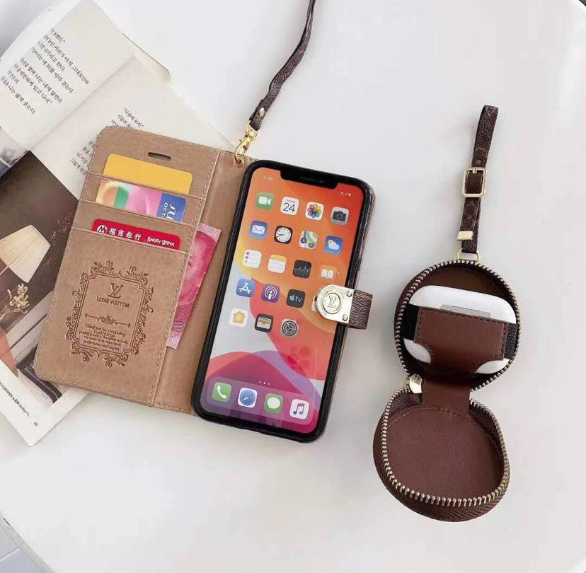 Airpods Pro Case Cute Louis Vuitton Style Louise Phone Holder