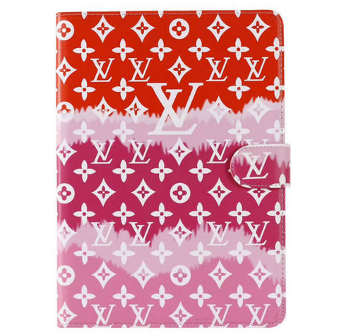 LV brand ipad air 5/9/mini6 case coque luxe colorful logo monogram card  leder cover hülle